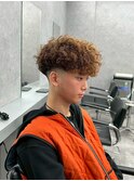 ショートハーパー メンズパーマ バーバー スペインカール