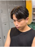 韓国風フェザーパーマで王道モテヘアに！