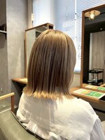 ビス リアン 川口店(Vis lien) ハイトーン×ホワイトベージュ×ボブ×透明感ブリーチカラー