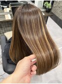 本物の髪質改善｜美髪矯正ストレート※ハイライト履歴あり
