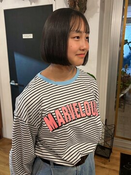 ニードジェリコ(NEED JERICHO) 自然に内に入る縮毛矯正でつくるミニボブ