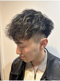 メッシュ×スペインカール【別府駅徒歩10分】【メンズ美容室】