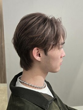 オーシャントーキョー 原宿(OCEAN TOKYO) プラチナグレージュ×センターパート