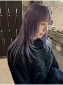 くびれヘア/アプリコットオレンジ/ハイライトカラー/ブリーチ