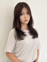 ciate 天神 レイヤーカット/ブリーチなしダブルカラー/ブリーチ/ダブルカラー&nbsp;大人レイヤーカット+ブラウンカラー