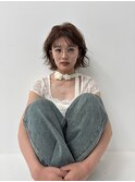 巻き髪ボブ