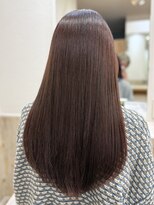 フルブルーム 東林間(fullbloom)&nbsp;チェリーレッドケアカラー髪質改善トリートメントレイヤーカット