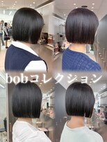 ロンドシエル 横浜(Lond ciel)&nbsp;黒髪でも可愛い切りっぱなしボブ韓国タッセルボブ