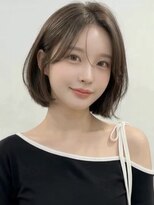 カバーヘア 上尾西口店(COVER HAIR)&nbsp;ダークアッシュセンターパートひし形丸みボブA10上尾30代40代