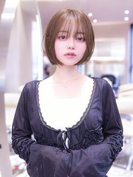 ケアリー 志木(Carelly) デザインカラー/レイヤーカット/ウェットヘア/オリーブベージュ