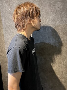 Men's JESTER【メンズジェスター】メンズカット/メンズパーマ/メンズカラー/フェード <shino>ウルフスタイル ナチュラルベージュ