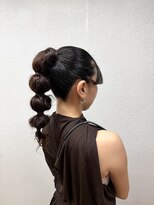 マーシュアトレ(marshu atre)&nbsp;*バブルポニー*結婚式ヘア*お呼ばれヘア*