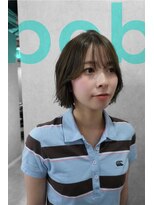 フランチェスカドットボブ(francesca.bob)&nbsp;オリーブグレージュ×ミニ切りっぱなしボブ【田野剛大】梅田