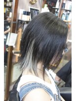 オーバーキャプテンネイキッド(OVER CAPTAIN NAKED) 伸ばしかけ*立体前下がりボブ