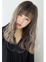 トルネード(TORNADO) グレージュグラデーション ハイライト☆シースルーバング