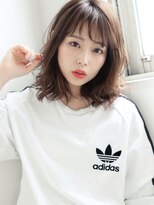 アリオスヘアー 木場 東陽町(ARIOSE HAIR) くびれミディ×切りっぱなし風☆ナチュラル可愛い鎖骨外ハネボブ