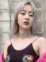 センター分けナチュラルボブ_ネイビーカラーフレンチボブ_6456