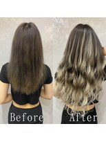 あるじゃんすー 天神店 アッシュベージュ#シールエクステ#大人かわいい#天神