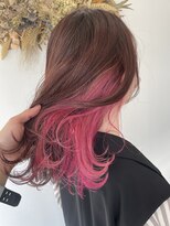 ルヴェール 茜部店(Le Vert)&nbsp;フラッシュピンクのインナーカラー