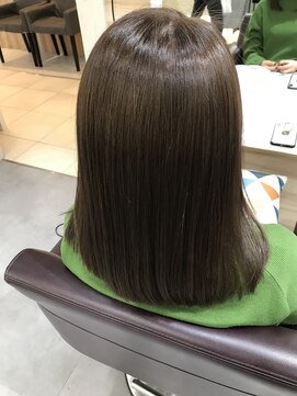 アヴァンス 江坂店(AVANCE.) スモーキーグレージュ+髪質改善トリートメント