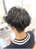 波巻きパーマ