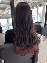 アクアオモテサンドウ(ACQUA omotesando)&nbsp;△ブリーチあり裾カラーグラデーションカラーピンク髪質改善