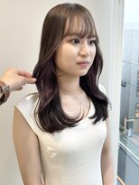 クイントネオリーブ 自由が丘正面口店(quint:neolive)&nbsp;前髪/マチルダボブ/ピンクベージュ/インナーグレージュ/韓国風