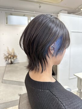 ○中性ウルフカット　ウルフレイヤー　ウルフボブクラゲウルフ○