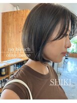 シキ(SHIKI) no bleach olive beige