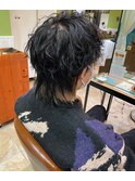 メンズインナーカラーウルフ