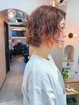 シビバイレボ(CIBI by revo) 地毛風カラー/ナチュラルレイヤーカット/ショートボブ[船橋]