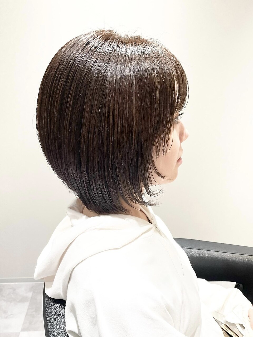 rady❤︎キレイめビジュービッドショートN3B Breath by first】 ひし形ウルフ×レッドブラウン #ひし形
