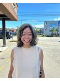 【大学生に人気！透明感ブリーチハイライト】
