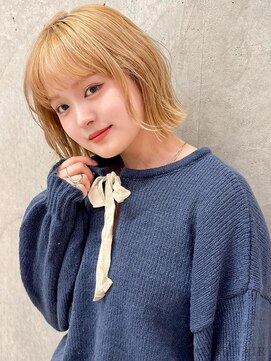 オーブ ヘアー ルアン 松本2号店(AUBE HAIR luanne) 20代・30代_あご下2センチ_くびれボブ