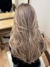 【海外ヘア】ブロンドハイライト＋カラー＋ブリーチ＋TR＋カット￥２９８００