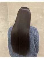 山野愛子美容室 銀座店&nbsp;【透明感カラー】ツヤ髪×オリーブグレージュ