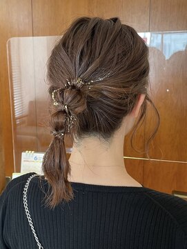 ミスト(mist) 〔mist：Yoshimi〕 金箔アレンジ/あみおろし/結婚式/卒業式 #255