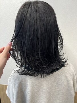 リポーゾ(Riposo.) 地毛風カラー/ブルーブラック