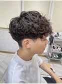 スペインカール外国人風シャドウパーマメンズパーマ