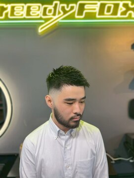 グリーディーフォックス 三軒茶屋(GreedyFOX) 波巻き/マッシュパーマ/ウルフ/ハイライト<理容室>三軒茶屋