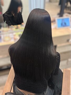 エレン(E L E N) 絹髪ケア縮毛矯正/暗髪カラー