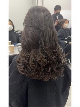 ジルブラン(JIL BLAN) ハイライトバレイヤージュダブルカラー20代30代40代グレージュ