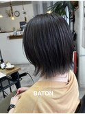 【シースルーボブ☆】ダークグレー　ブルーブラック　ミニボブ