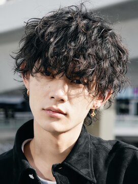 フィフス 大分(fifth) 大分緩めシャドウパーマメンズカットシースルーラウンドマッシュ