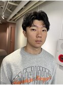 【NICA】センターパート 色気ニュアンスカール　メンズ　◎上辻