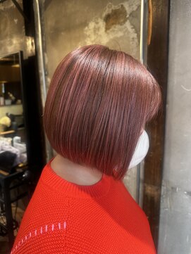 セッション(SESSION) クラシックボブ × ピンクベージュ