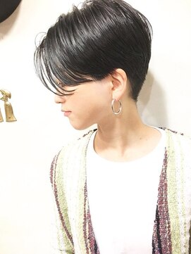 ランプ ヘアー(lamp hair) 【lamp池袋オザキ】ハンサムショート/ダークグレー