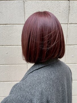 ジェコ ブラン(gecko. brun) 艶ボブ/ピンクバイオレット/髪質改善/小顔効果 #武蔵小山美容室