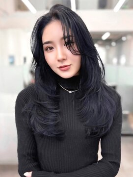 ニトバイアンキシム(nit by ahnkism) 韓国風ハッシュミディアムレイヤー