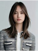 フェイスレイヤーハッシュカット × ピュアグロスカラー